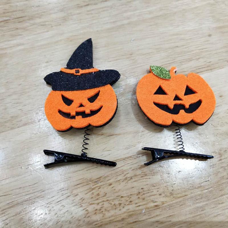 Halloween Hairpin Pumpkin Ghost Skull Buckle Headwear Festive Items PROM Party Props Small Gifts