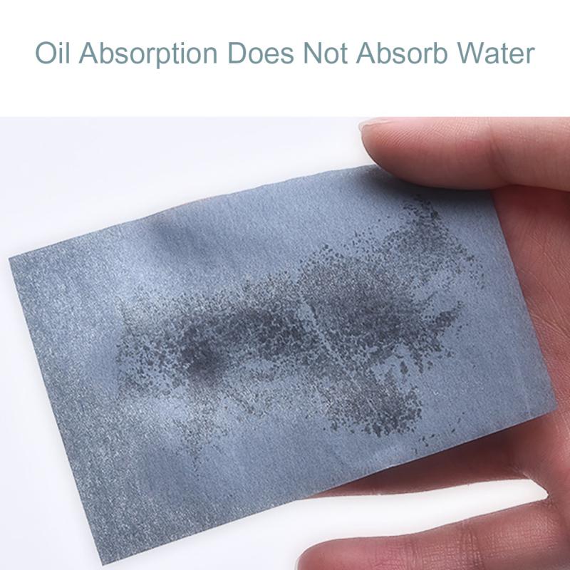 100pcs Hemp Paper Bamboo Charcoal Oil-absorbing Facial Tissue Skin-friendly Oil-control Oil Blotting Sheets