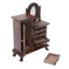 1:16 Puppenhaus Miniatur Schminktisch Holz Dekorativ Vintage Puppenhaus Schminktisch
