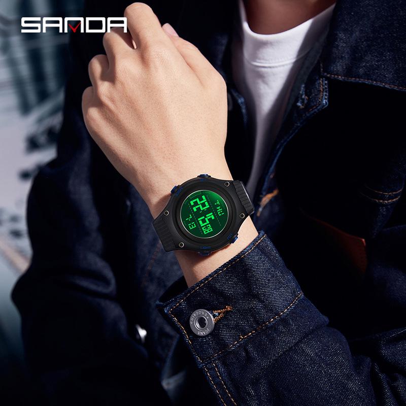 Sanda Multifunctional Youth Luminous Waterproof Sports Watch