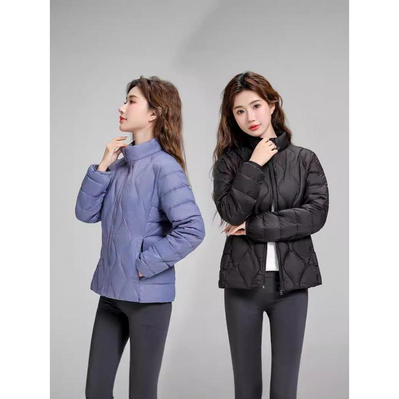 Light and Casual Women's Down Jacket Fashionable Versatile White Duck Down Light Warm Autumn and Winter Thin Jacket