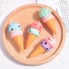 Ice Cream Cone Squeeze Toy Simulated Ice Cream Fidget Toy Slow Rebound Anxiety Stress Relief Soft Stretch Sensory Stress Ball