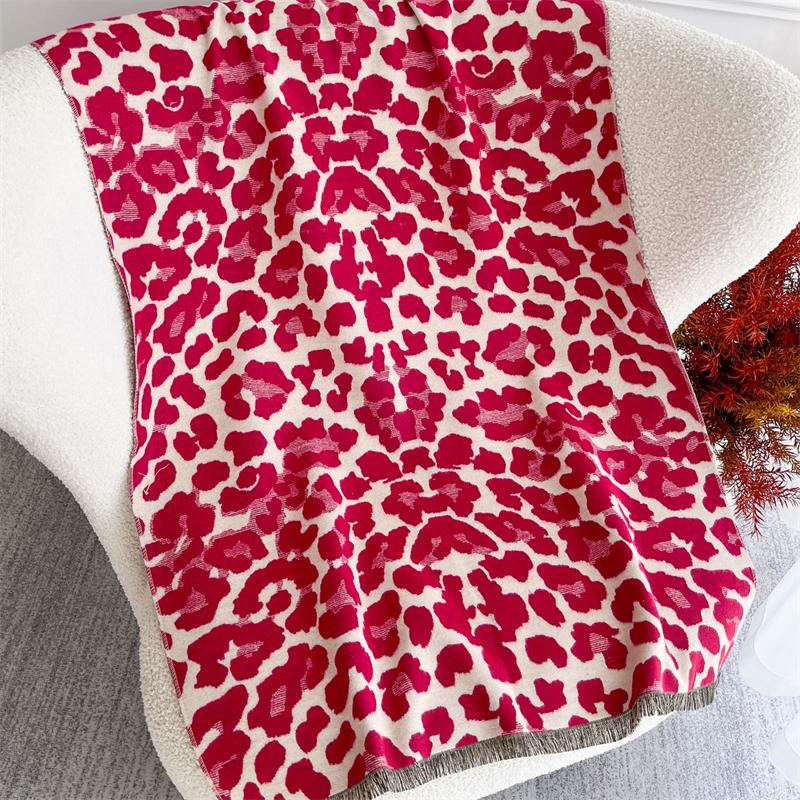 Cashmere Women Floral Scarf Winter Warm Shawl And Wrap Bandana Pashmina Female Foulard Square Thick Blanket Poncho