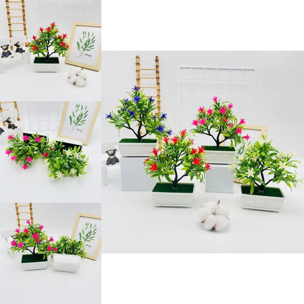 Künstlicher Cymbidium-Baum als Topfpflanze für Fotografie und Heimdekoration aus realistischem Kunststoff
