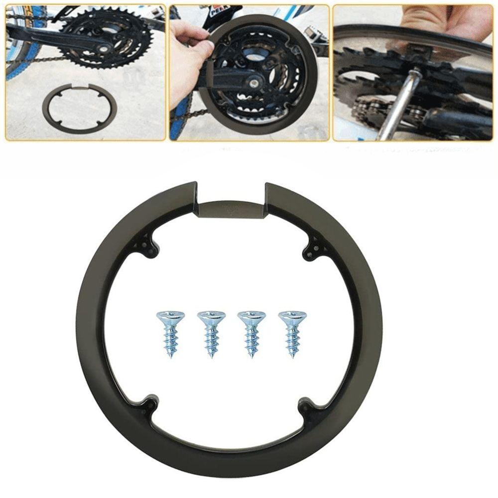 With 4 Screws Bicycle Sprocket Guard Lightweight Bike Crankset Protector Outdoor Cycling
