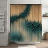 Unique Bathroom DecorBlue Green Marble Print Shower Curtain for Home Bathing Room Decoration Waterproof Fabric with Rod Pocket-S