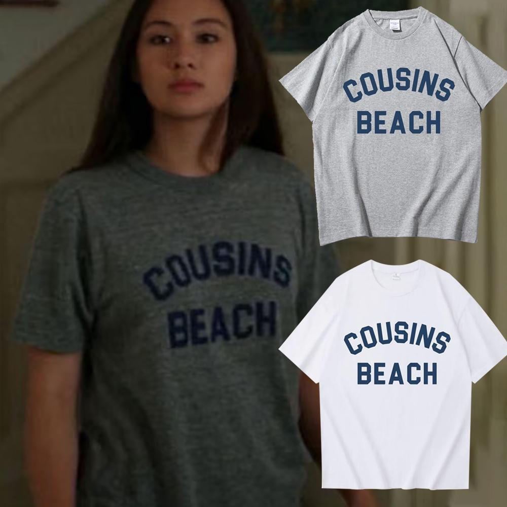 The Summer I Turned Pretty Cousins Beach Tshirt Women Harajuku Sleeve Casual Clothing Street Tops Tees Aesthetic Clothes
