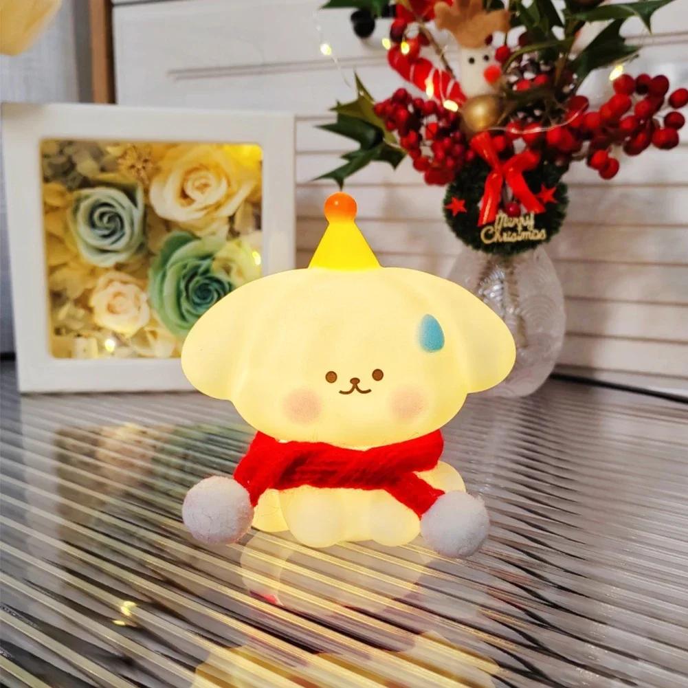 Christmas Snowman Night Light Winter Xmas Decor Housewarming Gift Snowman Night Light for Home Party Desktop Bedroom Living Room