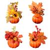 Thanksgiving Halloween Pumpkin Ornament 97444 Yellow Pumpkin