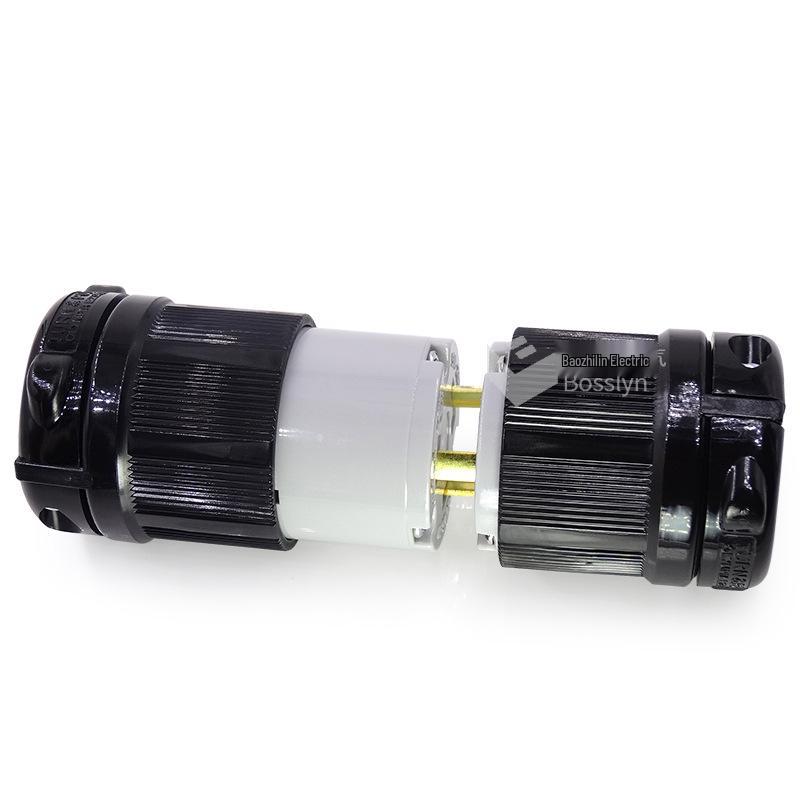 USA-Japan 20A Generator Power Plug with Anti-Loosening Feature