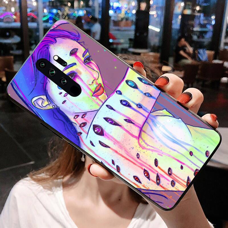 Digital Art Love Trippy psychedelic Phone Case for Redmi 9A 8A 7 6 6A Note 9 8 8T Pro Max Redmi 9 K20 K30 Pro