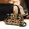 Patent Leather Mom's Handbag: Fashionable Genuine Leather Crossbody Shoulder Bag