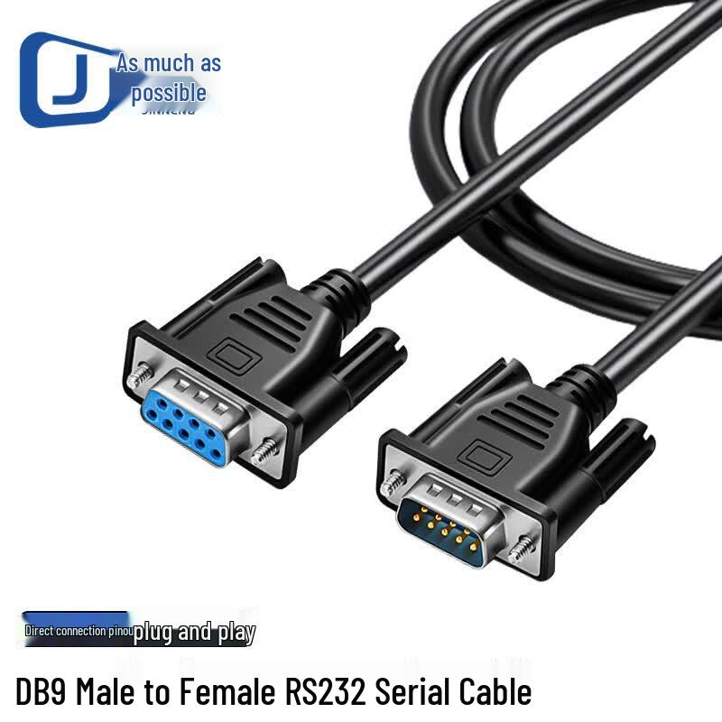 DB9 RS232 Male to Female Serial Port Extension Cable