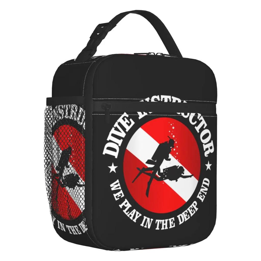 Taucherflagge Wiederverwendbare Lunchbox für Damen Multifunktion Tauchen Tauchen Thermokühltasche Lebensmittel Isoliert Lunchtasche Büro Arbeit