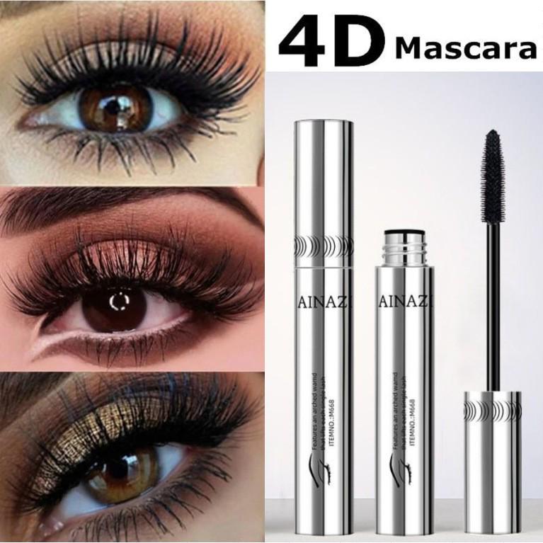 Long-Lasting Thickening Silver Tube Black Mascara for Big Eyes
