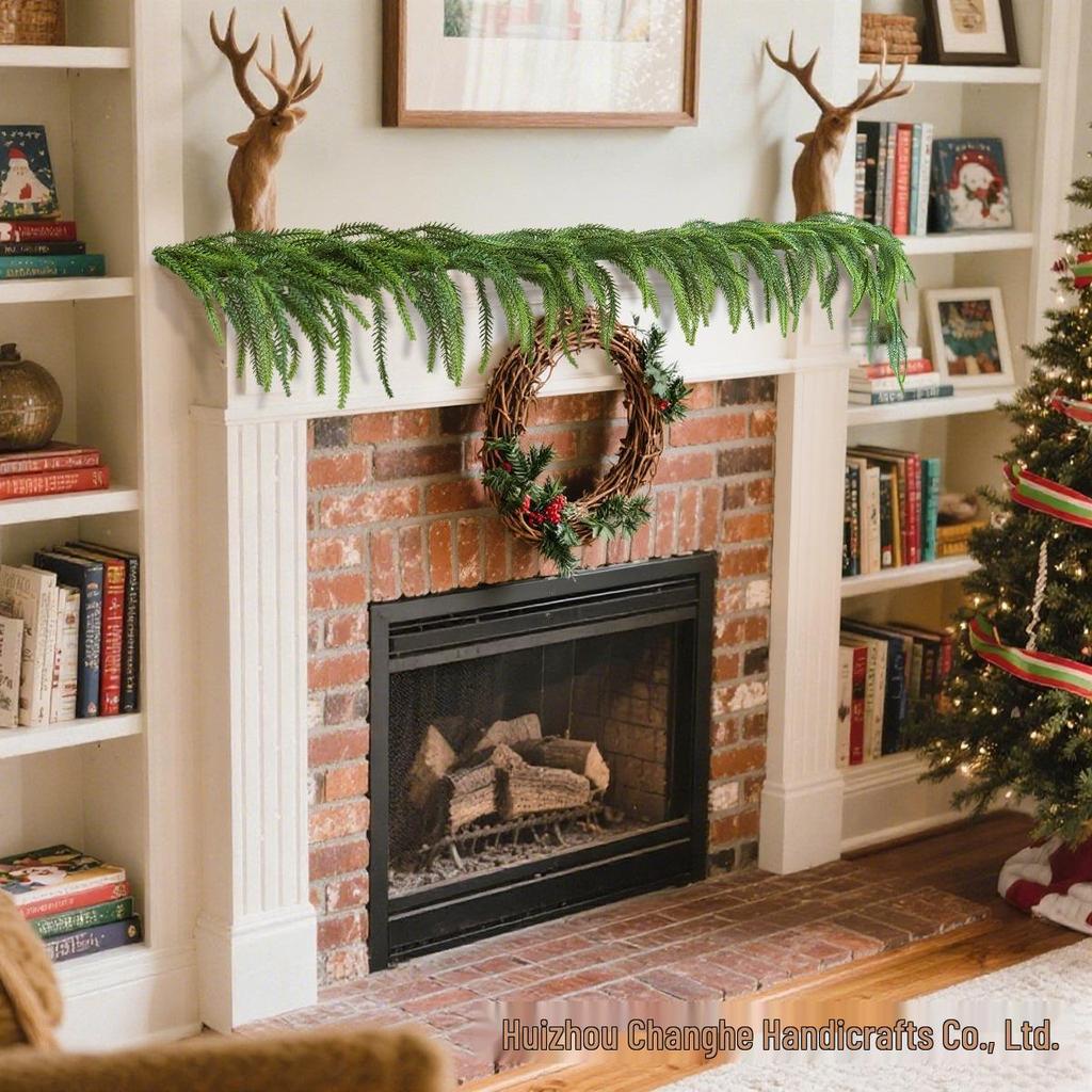 1.5m Realistic Norfolk Pine & Cypress Vine Christmas Decoration