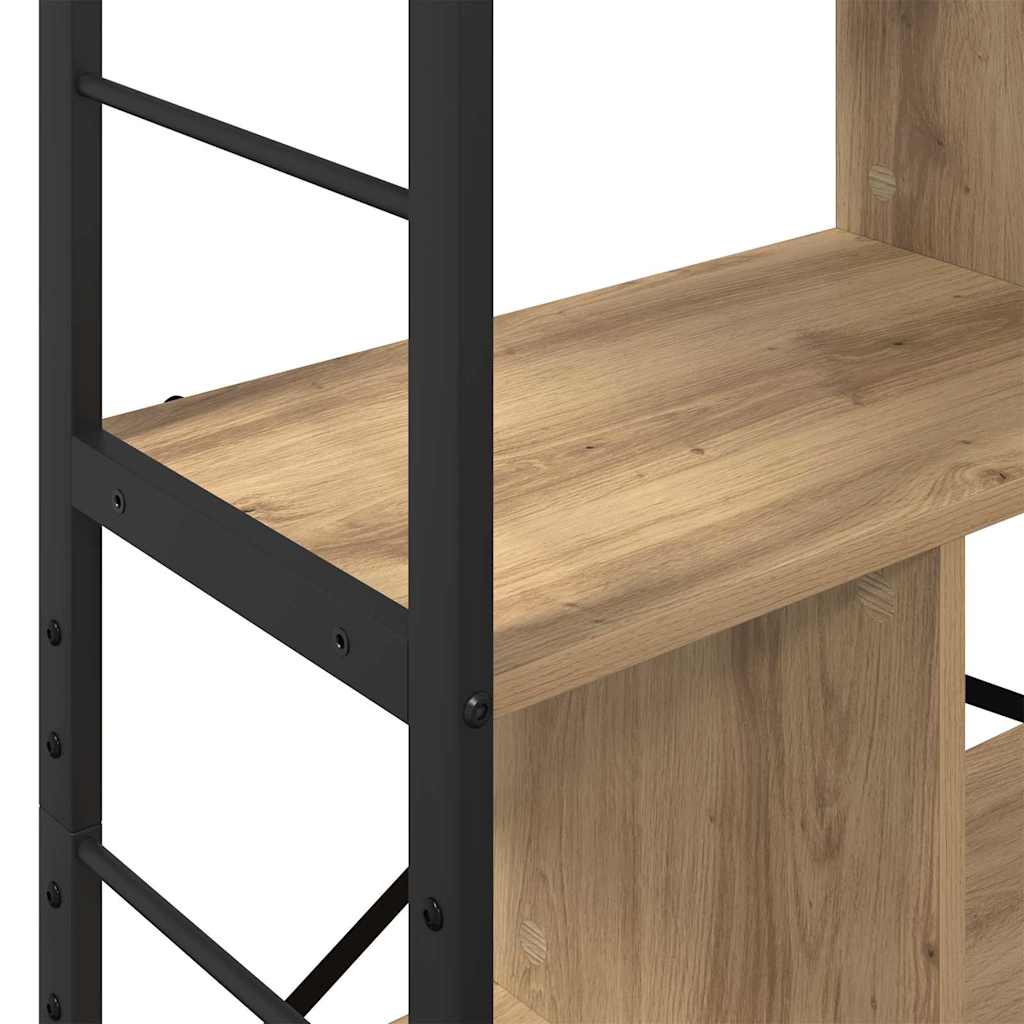 Artisan Oak Bookshelf 75 x 30 x 123.5 cm Particleboard