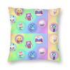 Printing Polyester Cushion Cover Decorative Cute Throw Pillow Case Cover Chair
