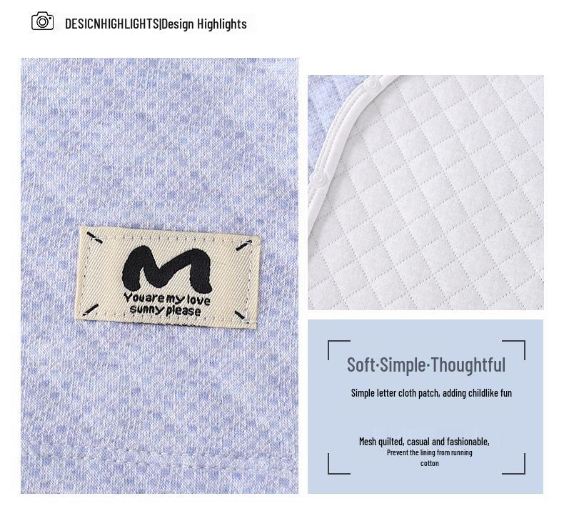 Kinder Gestepptes Baumwoll-Basisschicht-Set: Gemütliches Herbst- & Winter-Outfit für Säuglinge & Kleinkinder