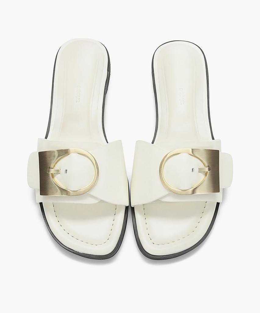 Recur Ecur Signature Anello Big Comfy Slippers Ivory 1232