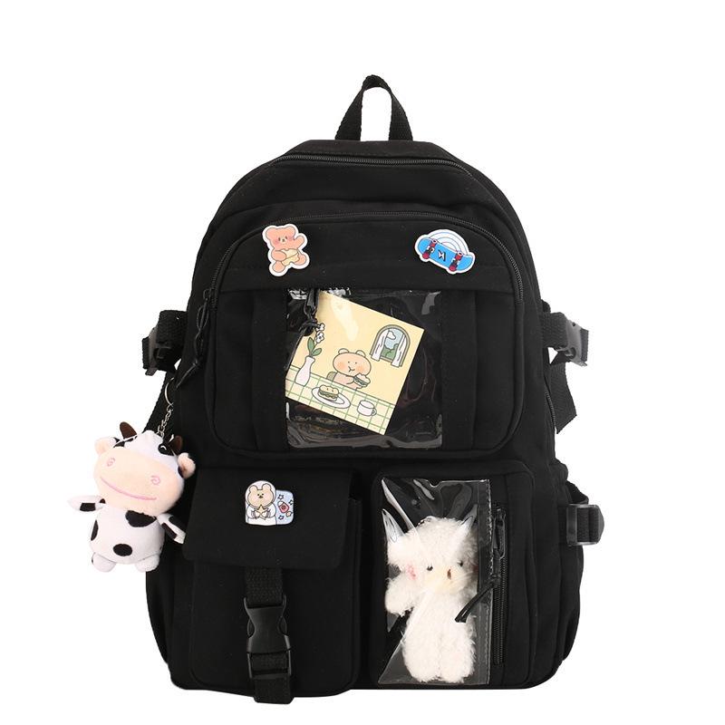 Women's Korean Style Student Backpack - Oxford Cloth Harajuku Schoolbag for Primary & Middle School
