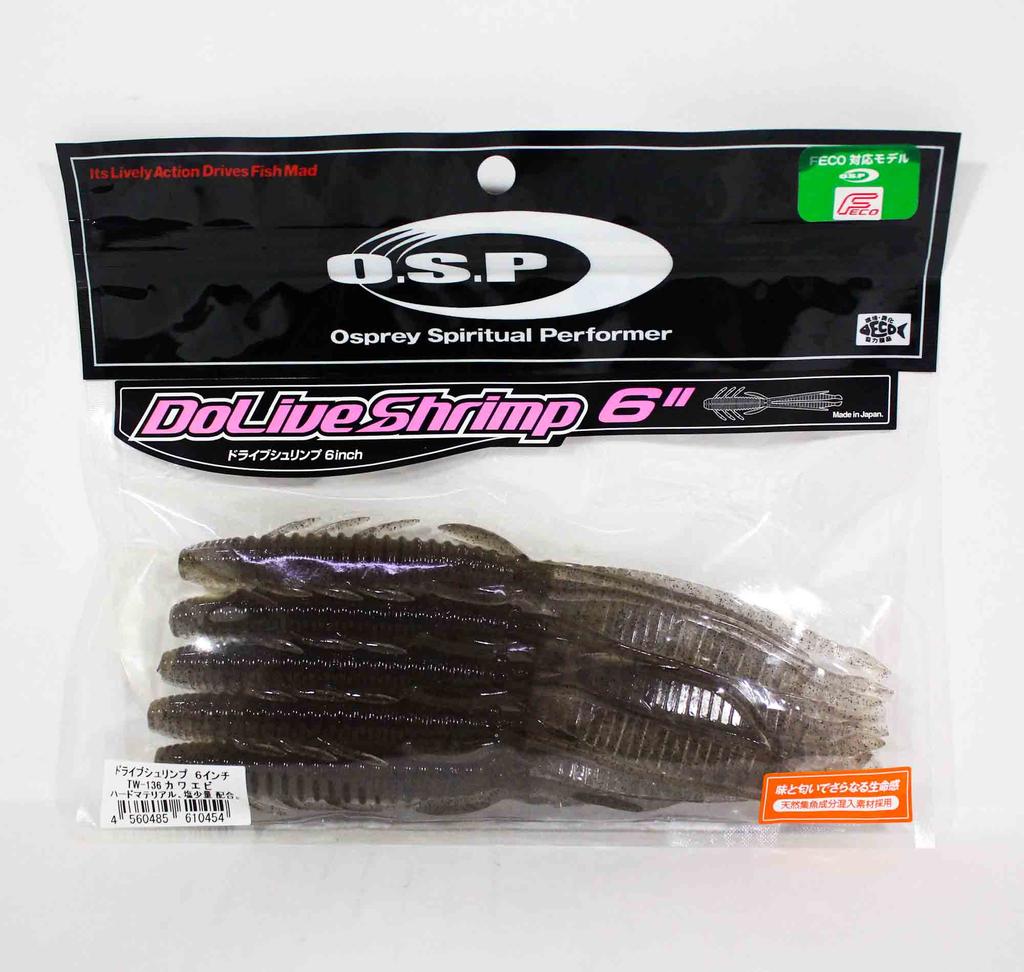 OSP Měkká nástraha Dolive Shrimp 6 palců TW-136 (0454)