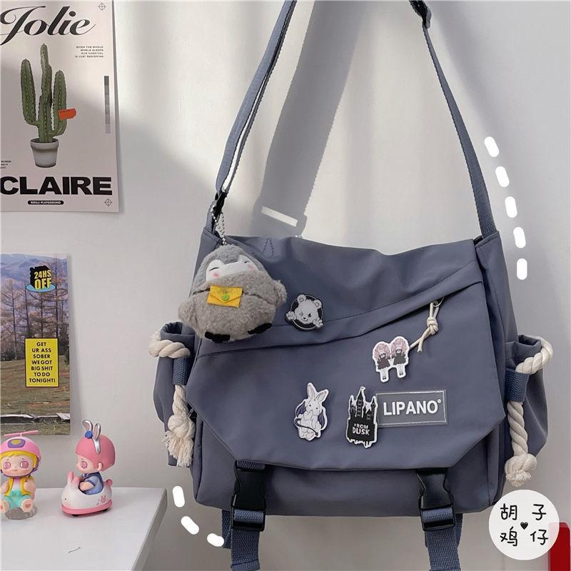 

Women Bag Large Capacity Single Handbags Shoulder Bags Men Bolsas Japanese Harajuku Postman Student Crossbody Messenger Bag Single Bag