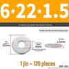 Extra Large Galvanized Metal Flat Washer - Thickened Round Screw Washer M6-M16