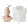 3D Buddhas Silicone Candle Mould for Handmade Soap Gypsum Resin Aromatherapy Candle Mold Desktop Decors for Any Occasion