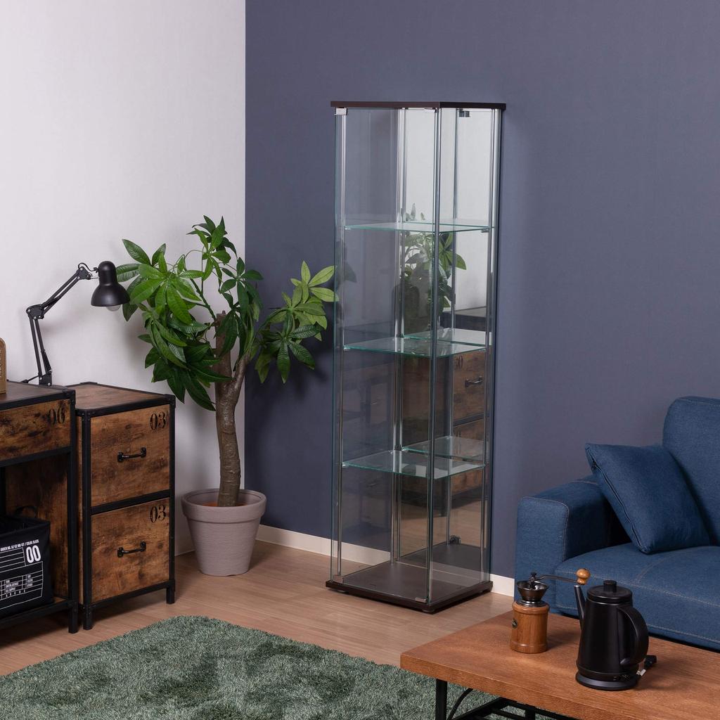 Fuji Boeki Collection Koffer, Figurenkoffer, 4 Etagen, Breite x Tiefe x Höhe 162 cm, braune Rückspiegelmontage, Produkt 96046, 42,5 36,5 [2 Verpackungen]