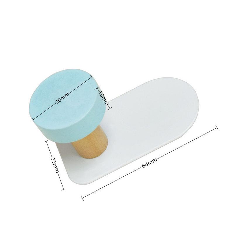 Dreamy Macaron Over-the-Door Adhesive Hooks - Heavy Duty & Decorative for Coats and Hats