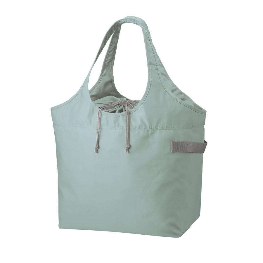 MOTTERU Kururit Cooler Big Market Bag Stylish Foldable Fabric Eco Cute Outdoor Gift Bag, (Smoke Blue)