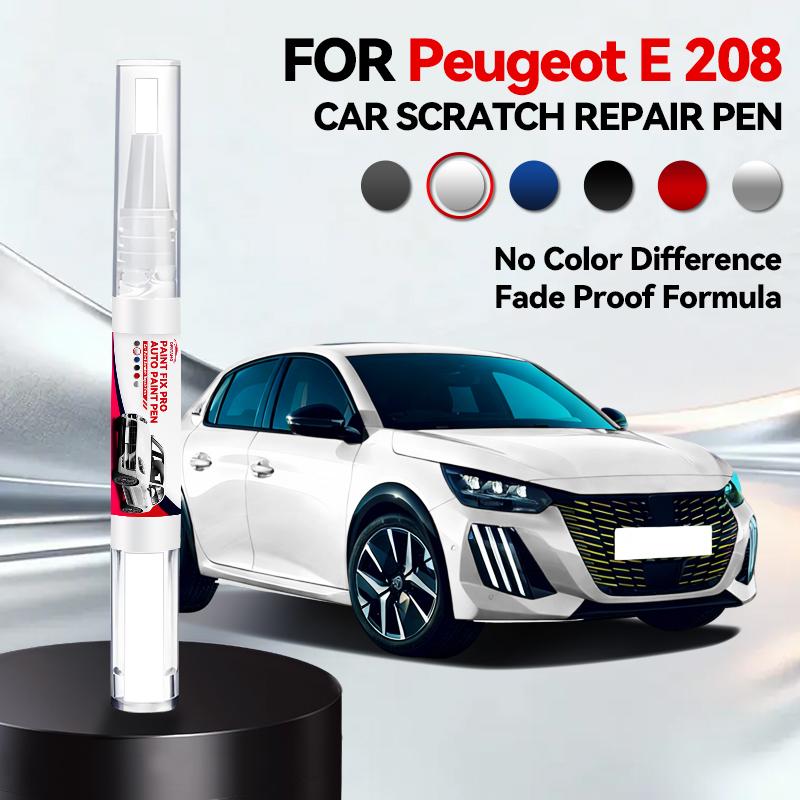 Pro PEUGEOT E-208 Korekční barva Sada na opravu kol Rychlá a snadná oprava škrábanců na kolech Barva na ráfky pro opravu kol auta Stříbrná