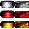 4 LED Reflector Panel Light Truck Identification Light Turn Signal Clearance Brake Tail Light For Trailer Bus Lorry Van 12V 24V