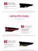 Compatible LED Tail Light Assembly for Toyota Sienna with Dynamic Flowing Turn Signals