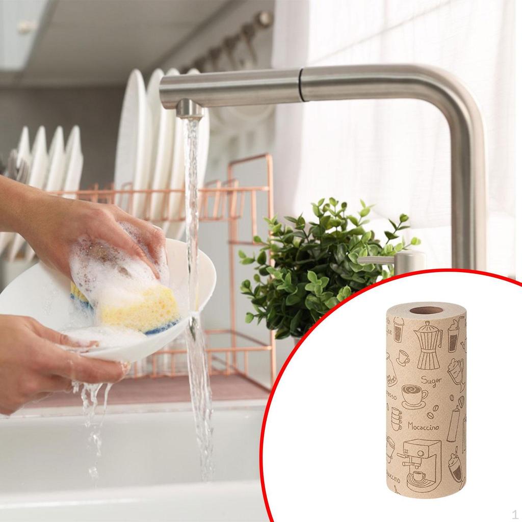 Cleaning Cloths Dishcloth Absorbent Household Dish Washing Cloth Kitchen Tear Away Towels for