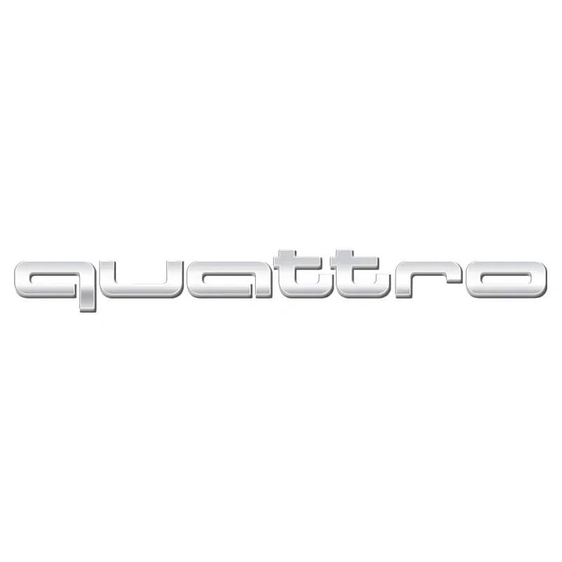 ABS Car Front Grille Emblem External Auto Body Sticker Auto QUATTRO Emblem Accessories for Hot S A3 A4 B8 8P 8V A6 C7 A5 Q5 B7