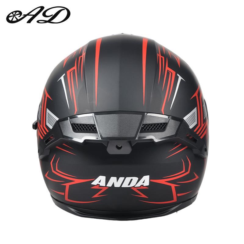 AD Unisex 3C Certified Winter Electric Motorcycle Flip-Up Full Face Helmet