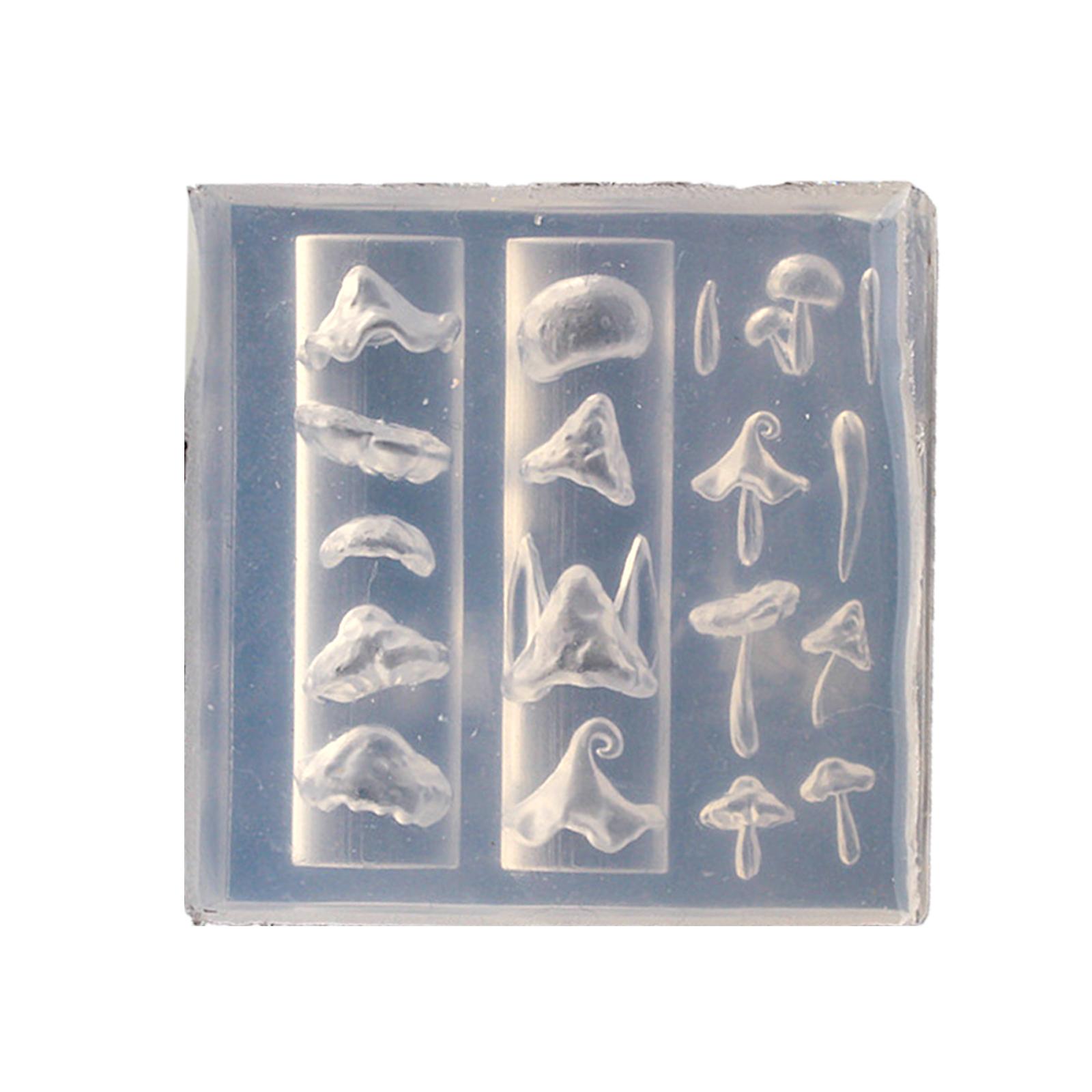 

Прочная форма для тиснения ногтей, силиконовая форма в виде 3D-роз для творческого литья из смолы и проектов по декорированию ногтей T4