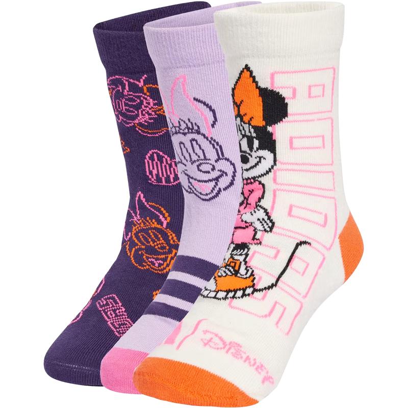

Adidas Girls Minnie Mouse Crew Socks 3-Pack JM1826 KXXL