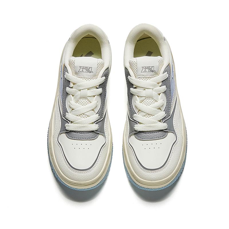 Anta Street Play 2 Comfortable Versatile Non-Slip Durable Low-Top Skate Shoes Women sneakers White Gray Blue 922448077-3