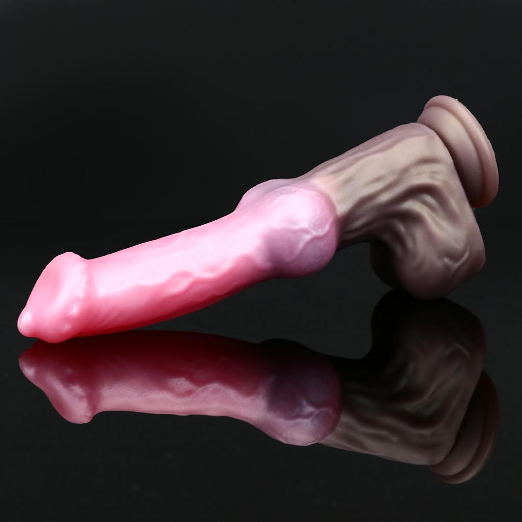 Gode cheval réaliste en silicone, jouet pour adulte, stimulateur d'éjaculation, pour homme, bite avec ventouse, fantaisie, animal, sexe