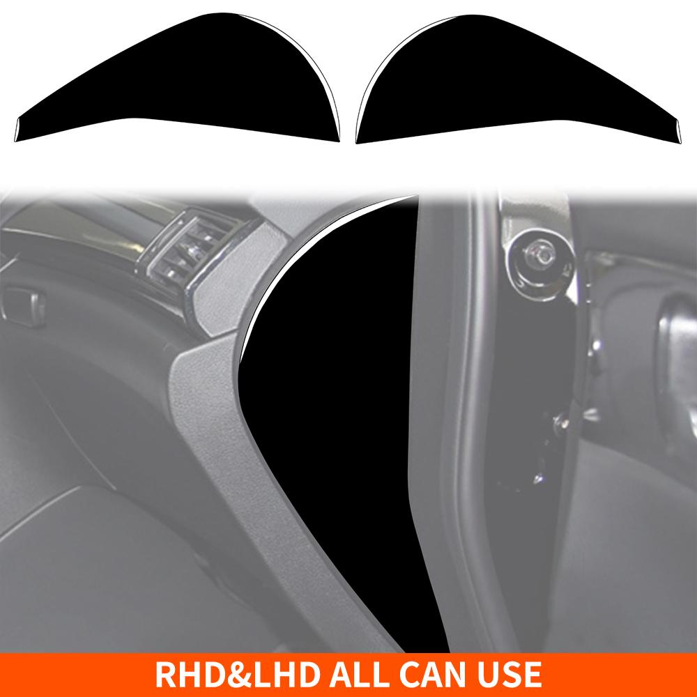 For Honda Accord 2014-2017 Piano Black Stickers Central Radio AC CD Selector Door Panel Car Accessories Interior Decorative