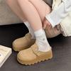 Retro cool slippers women's summer new thick-soled height increase small people wear bag head and half slippers with one pedal