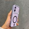 Metallic Finish Magnetic TPU Phone Case for Vivo Y56 5G,Y16,Y15s,Y15A,Y01 Shockproof Matte Soft Cover