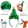 5pcs/set Christmas Tree Headband - Durable Plastic Party Accessory Featherless Holiday Headwear Children's Hair Accessories