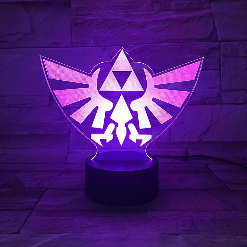

Legend of Zelda 3D LED Night Lamp Kids Bedroom Table Lamp