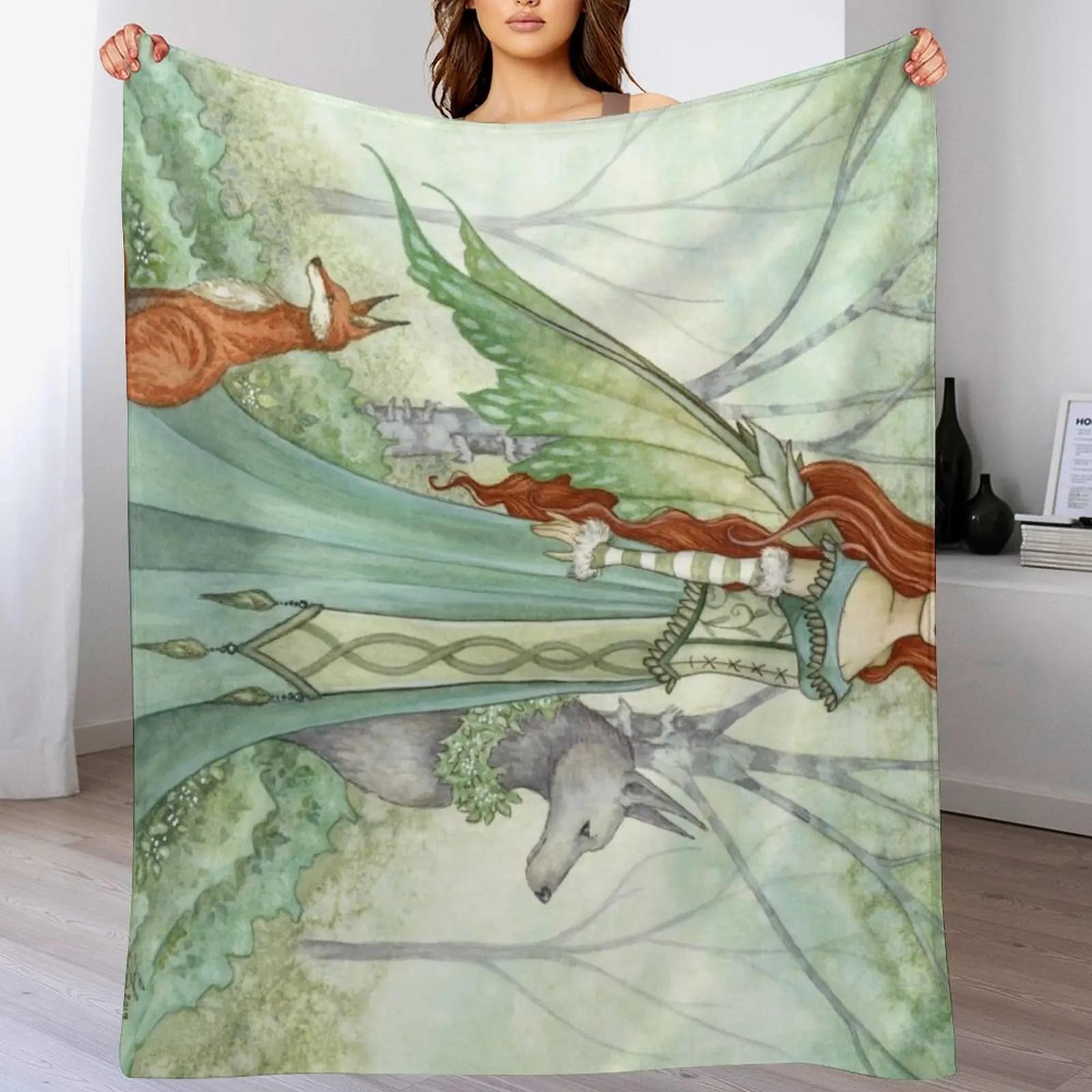 Woodland Guardians Throw Blanket Soft Bedroom Blanket for Night Sleeping 102x76cm(40x30in)