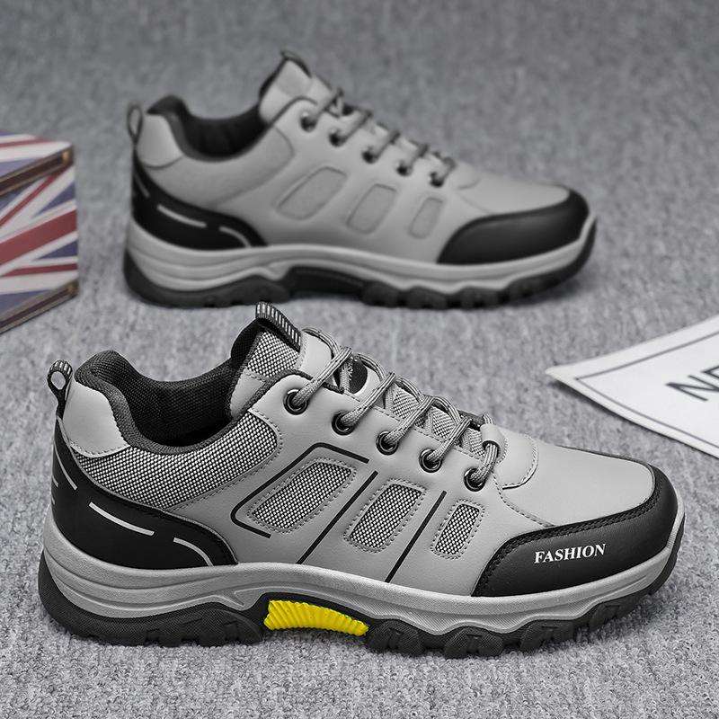 

Labor insurance shoes men s spring new transparent outdoor non-slip work shoes outdoor hiking shoes sports and leisure hiking shoes men s 39 серый