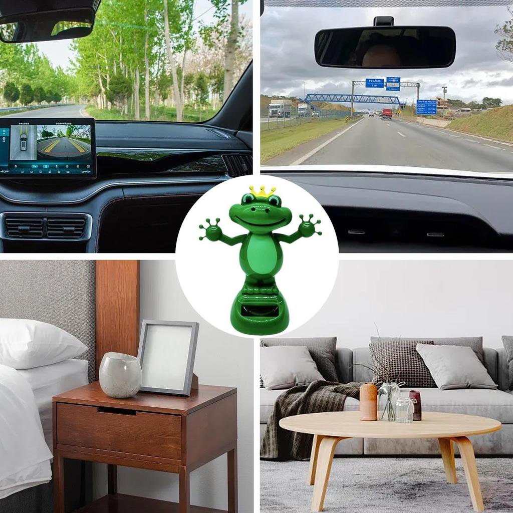 Bobblehead Frog - Cute Durable Frog Hanging Neck Ornament | Fun Car Dashboard or